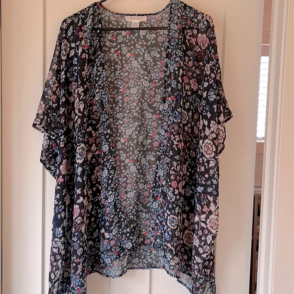 MOTHERHOOD MATERNITY Short Sleeve Wrap / Duster